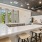community kitchen with long tables and ample seating