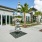 exterior sidewalks with a mirrored scultpure